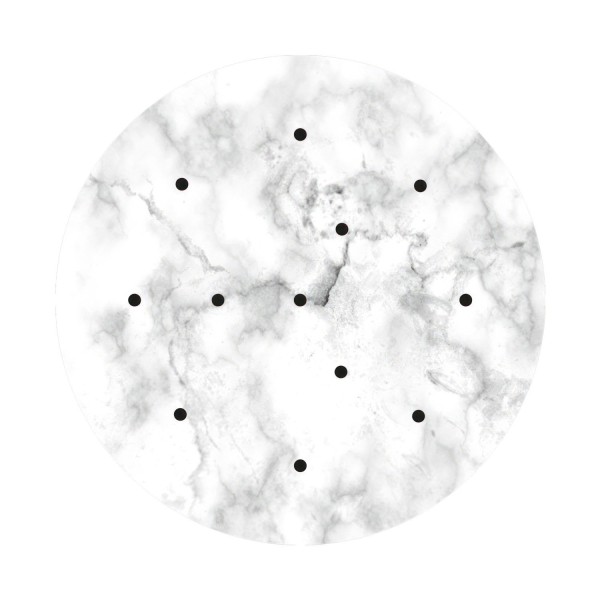 12 Holes - EXTRA LARGE Round Ceiling Canopy Kit - Rose One System