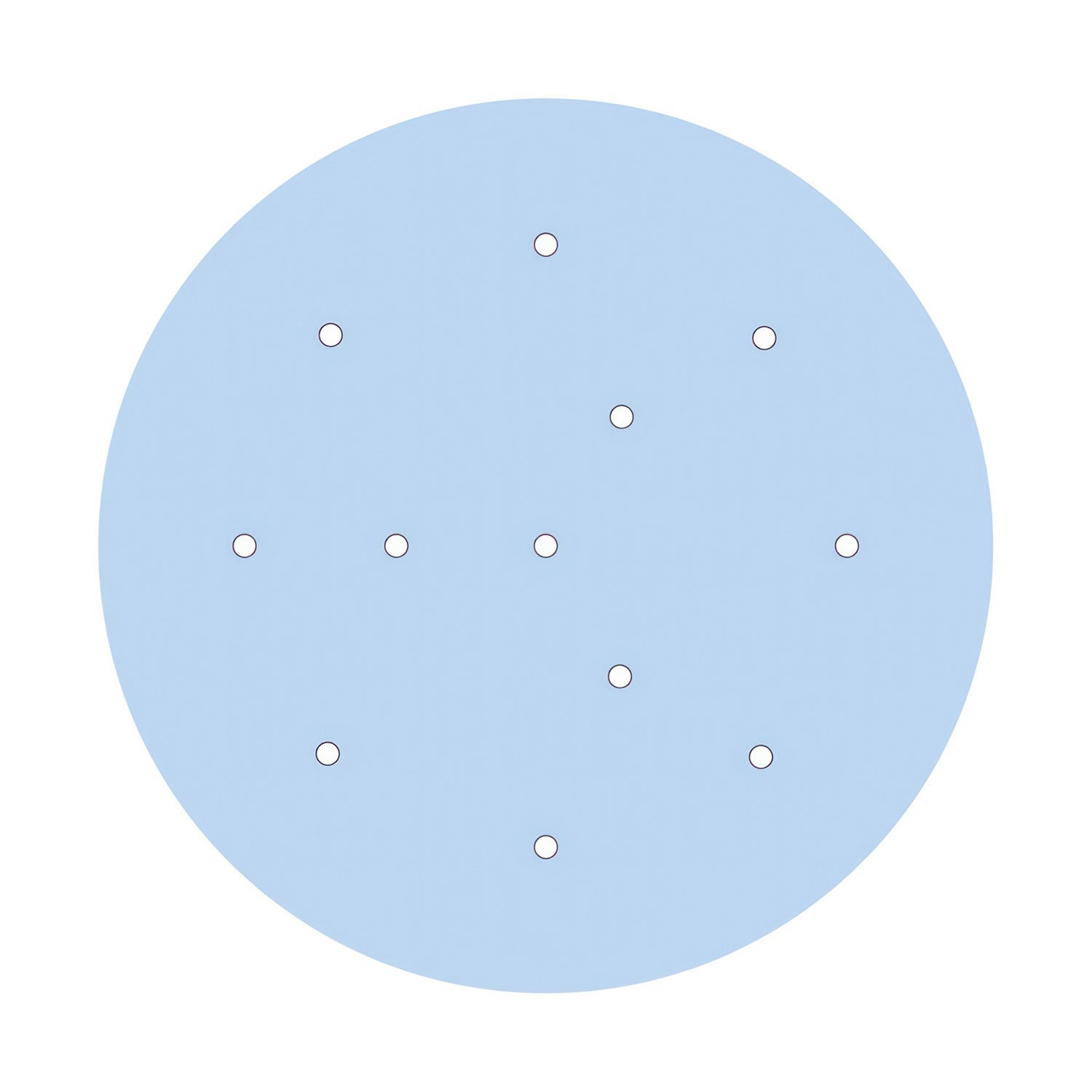 12 Holes - EXTRA LARGE Round Ceiling Canopy Kit - Rose One System