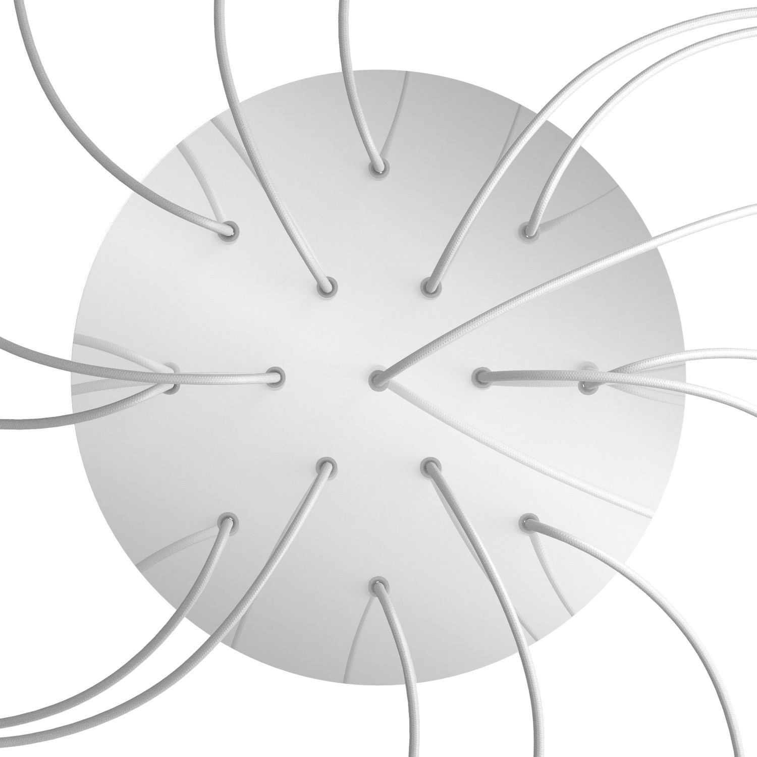 15 Holes - EXTRA LARGE Round Ceiling Canopy Kit - Rose One System
