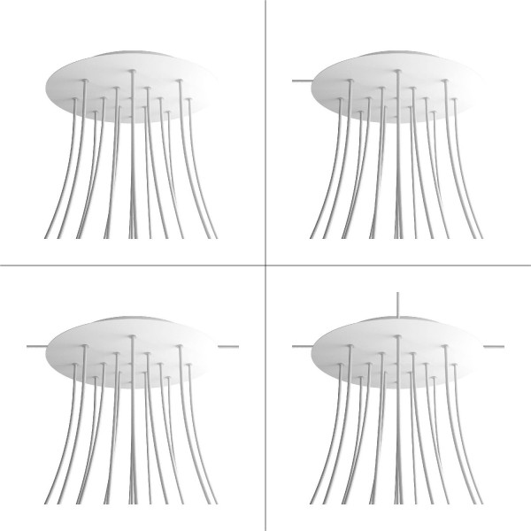 15 Holes - EXTRA LARGE Round Ceiling Canopy Kit - Rose One System