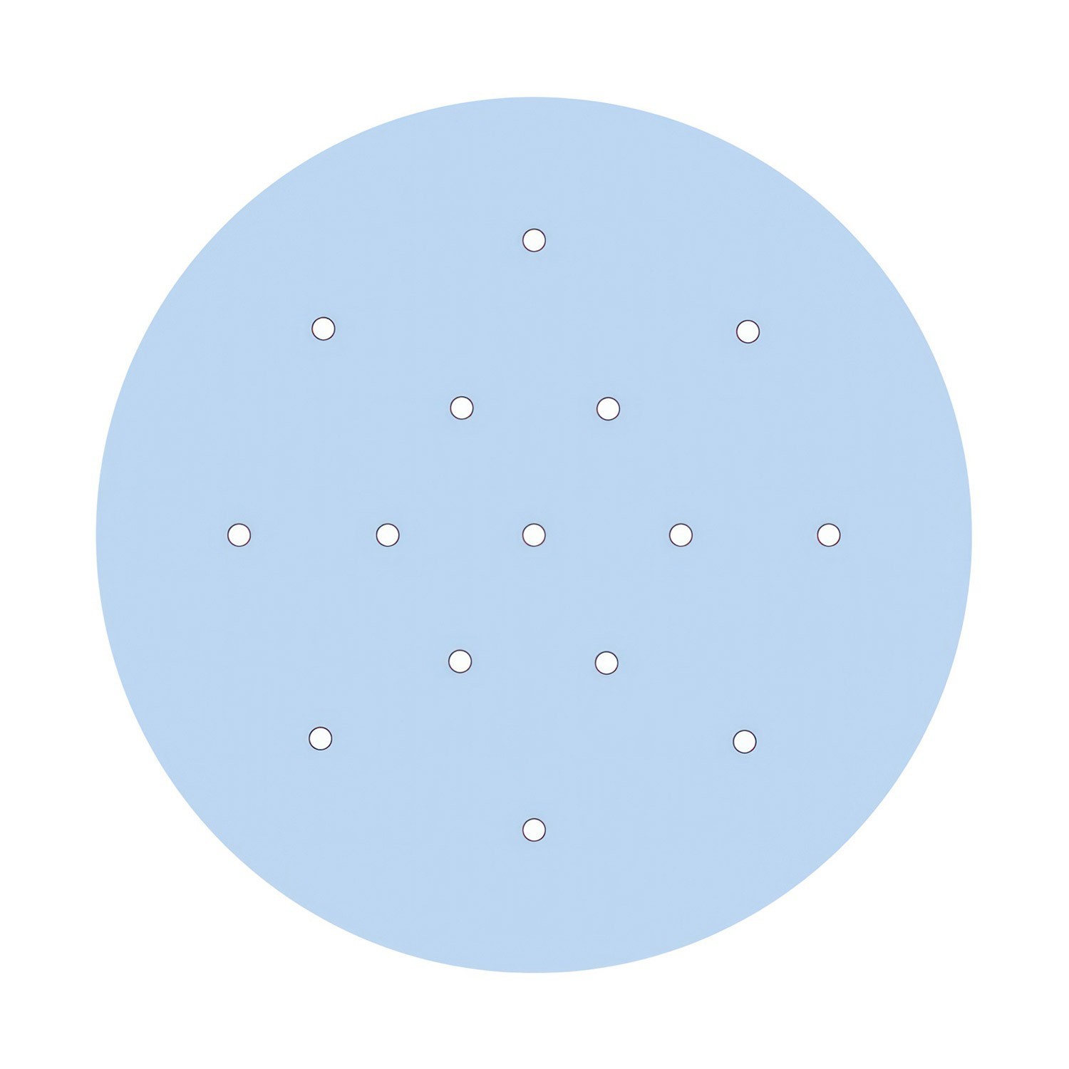15 Holes - EXTRA LARGE Round Ceiling Canopy Kit - Rose One System