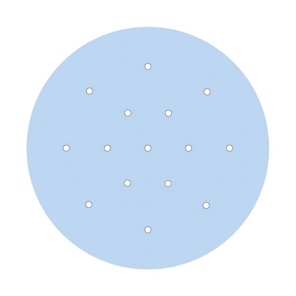 15 Holes - EXTRA LARGE Round Ceiling Canopy Kit - Rose One System