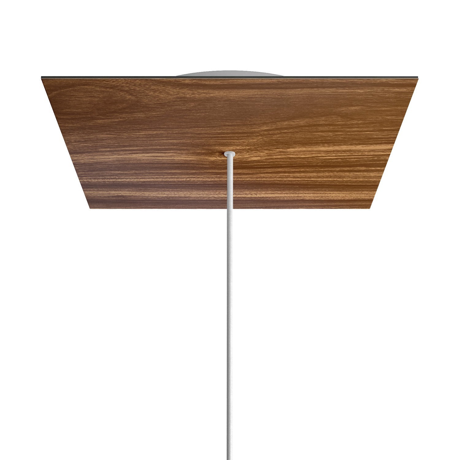 1 Hole - EXTRA LARGE Square Ceiling Canopy Kit - Rose One System - Wood