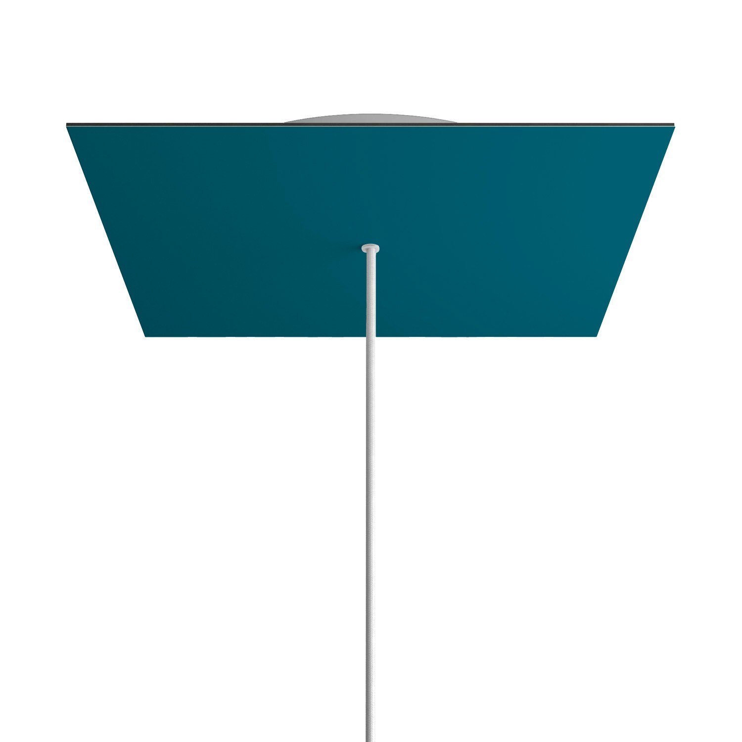 1 Hole - EXTRA LARGE Square Ceiling Canopy Kit - Rose One System - Petrol