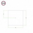 1 Hole - EXTRA LARGE Square Ceiling Canopy Kit - Rose One System