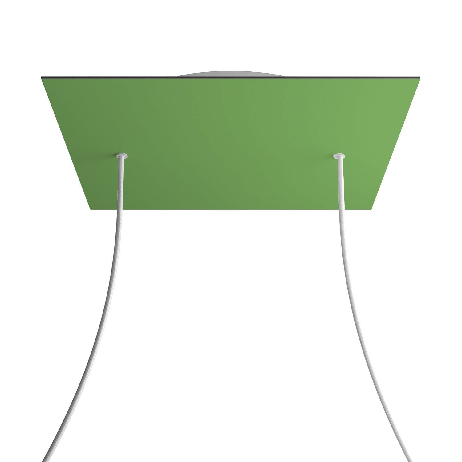 2 Holes - EXTRA LARGE Square Ceiling Canopy Kit - Rose One System - Soft Green