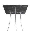 3 Holes - EXTRA LARGE Square Ceiling Canopy Kit - Rose One System