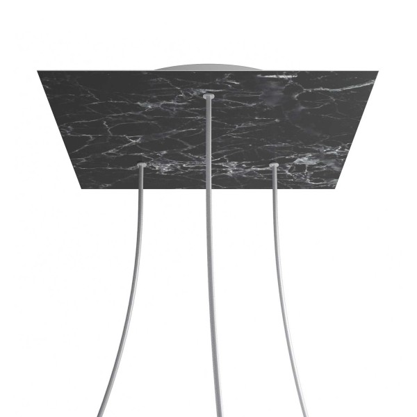 3 Holes - EXTRA LARGE Square Ceiling Canopy Kit - Rose One System