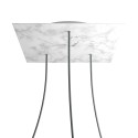 3 Holes - EXTRA LARGE Square Ceiling Canopy Kit - Rose One System