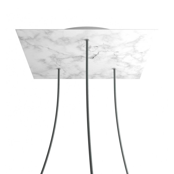 3 Holes - EXTRA LARGE Square Ceiling Canopy Kit - Rose One System