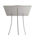 3 Holes - EXTRA LARGE Square Ceiling Canopy Kit - Rose One System