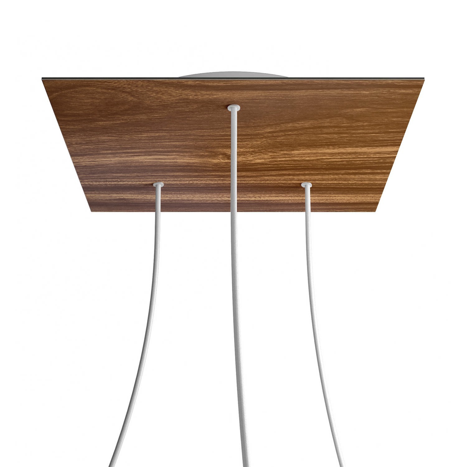 3 Holes - EXTRA LARGE Square Ceiling Canopy Kit - Rose One System - Wood