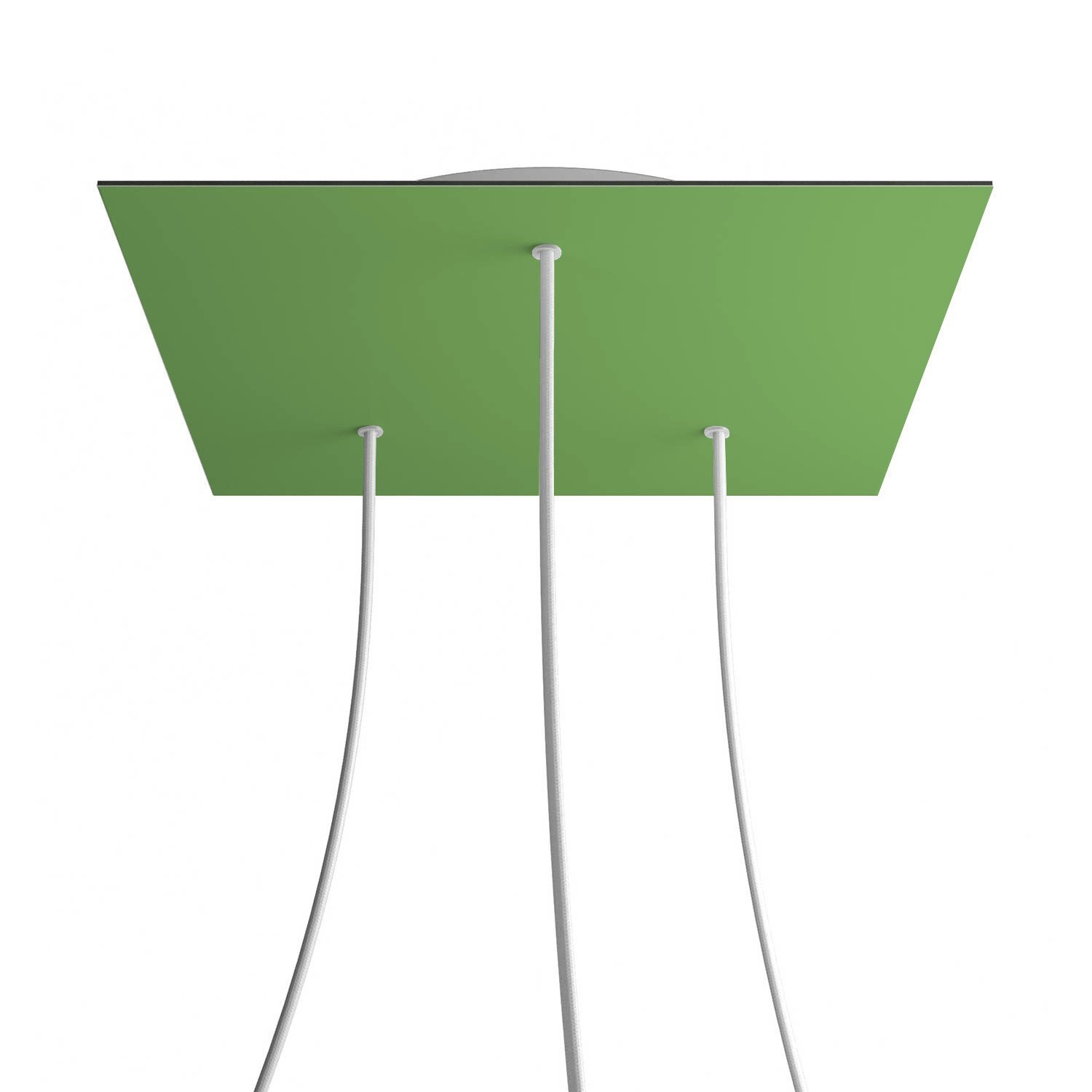 3 Holes - EXTRA LARGE Square Ceiling Canopy Kit - Rose One System - Soft Green