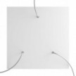 3 Holes - EXTRA LARGE Square Ceiling Canopy Kit - Rose One System
