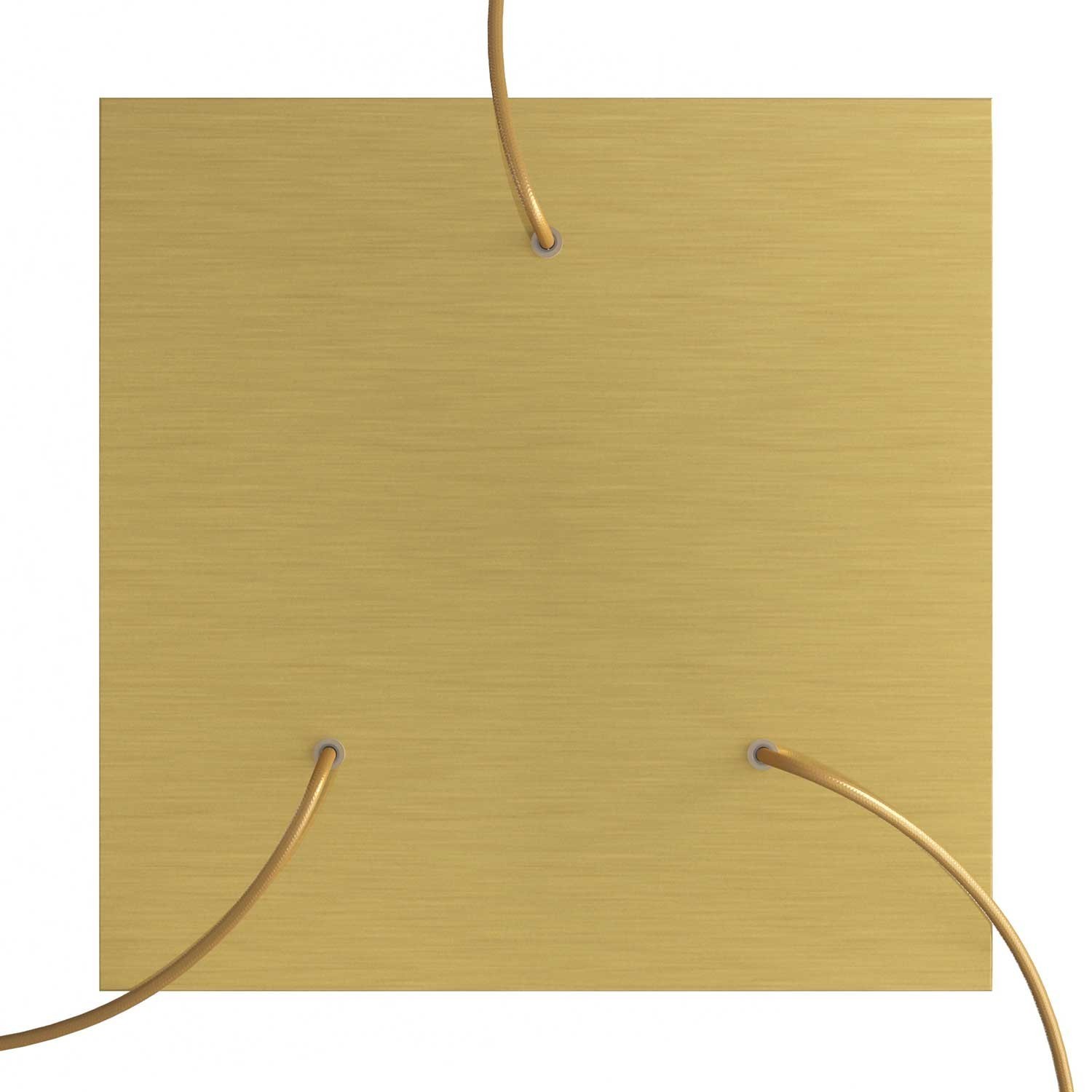 3 Holes - EXTRA LARGE Square Ceiling Canopy Kit - Rose One System