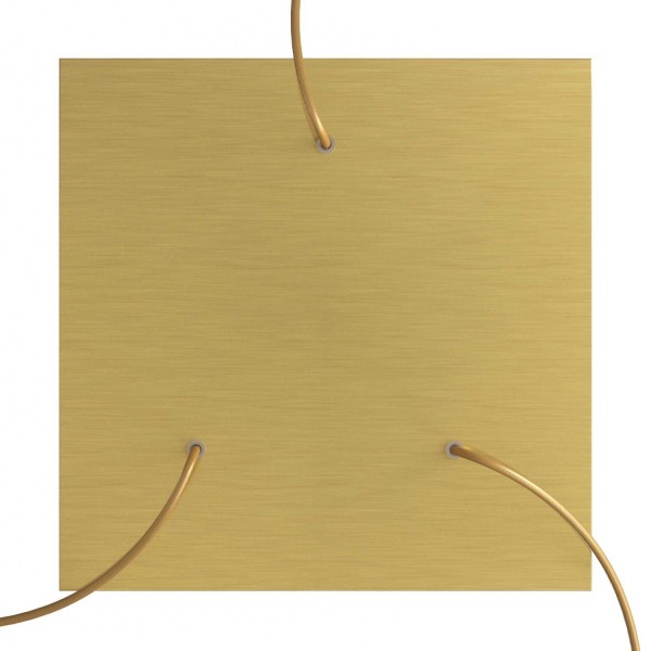 3 Holes - EXTRA LARGE Square Ceiling Canopy Kit - Rose One System