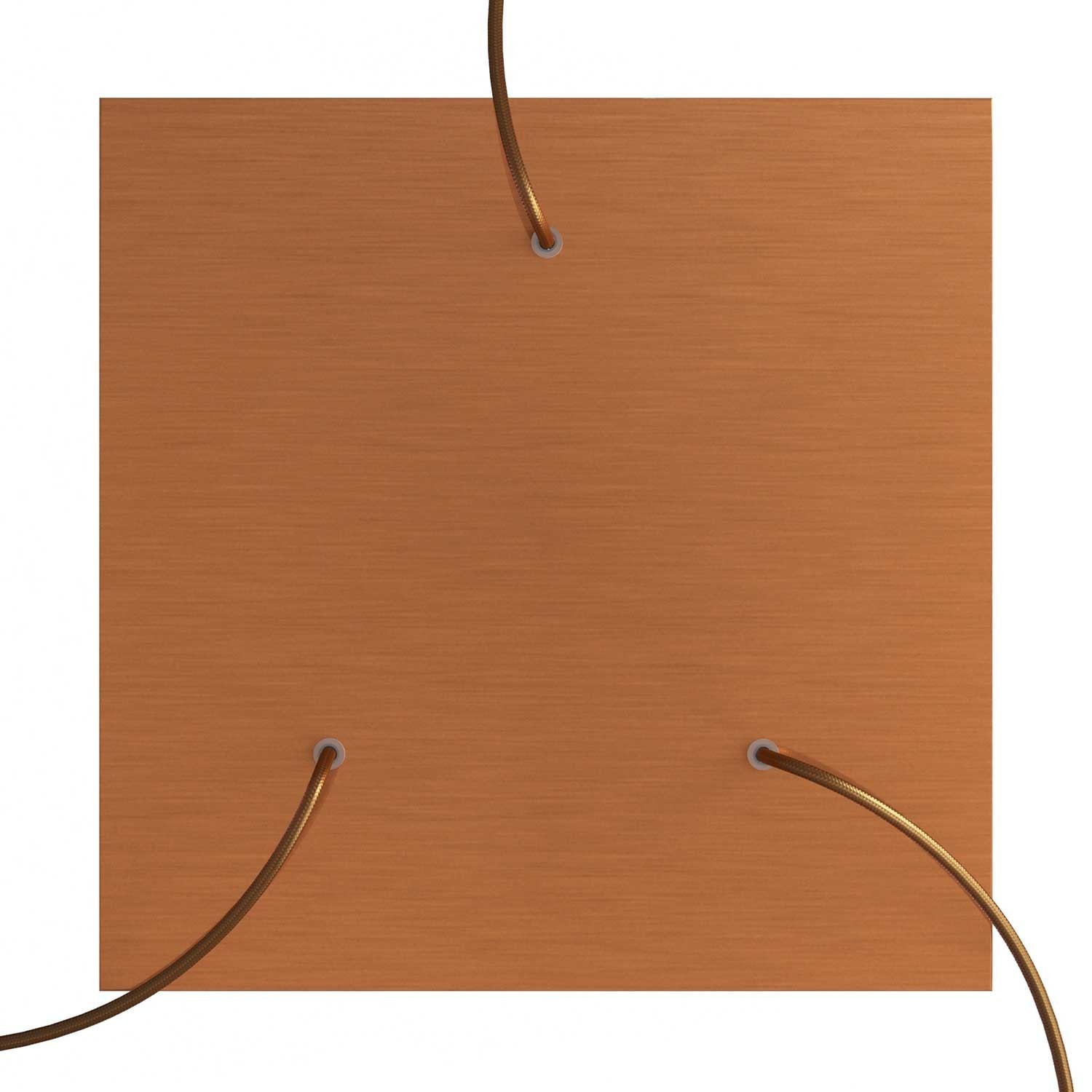 3 Holes - EXTRA LARGE Square Ceiling Canopy Kit - Rose One System