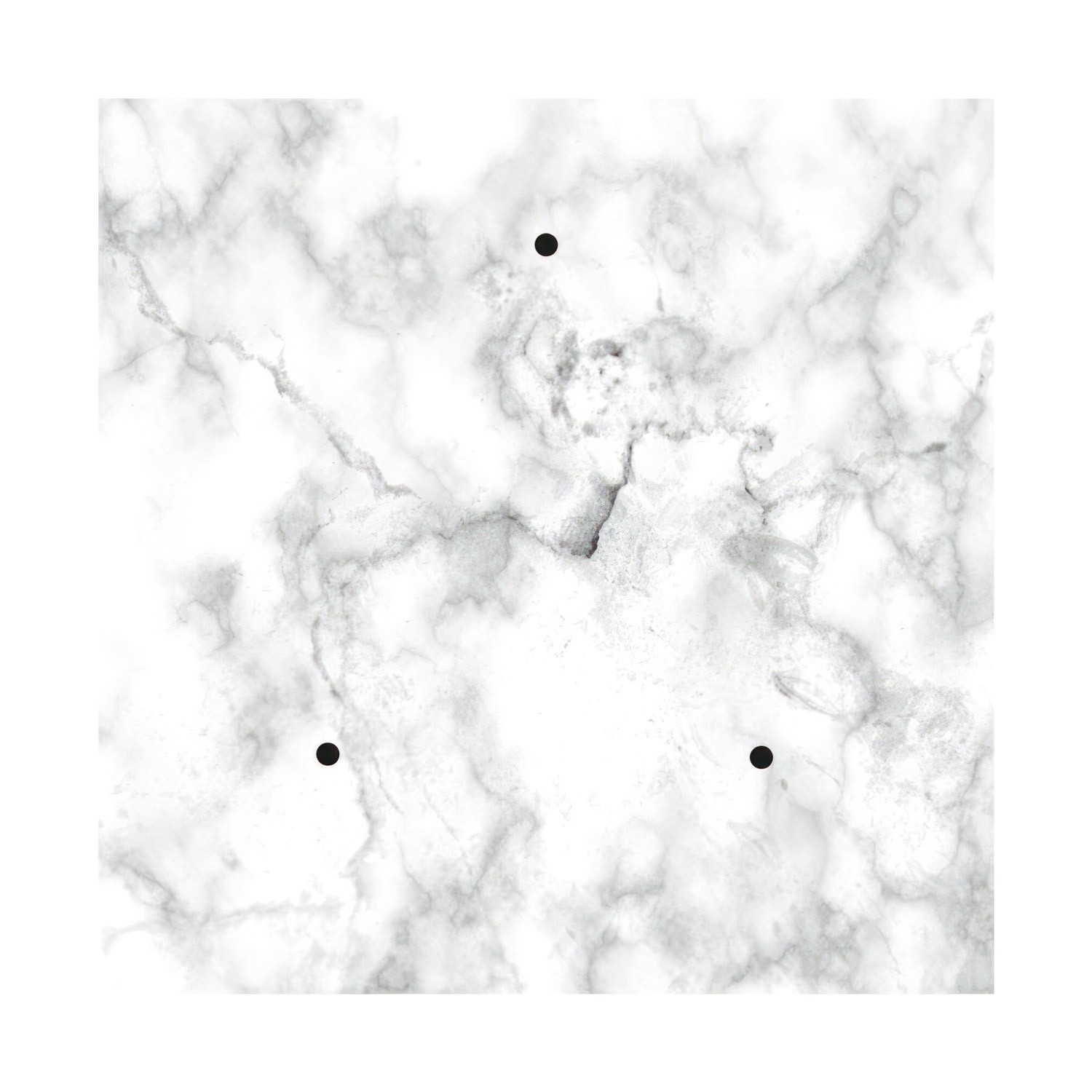 3 Holes - EXTRA LARGE Square Ceiling Canopy Kit - Rose One System