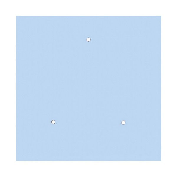 3 In-Line Holes - EXTRA LARGE Square Ceiling Canopy Kit - Rose One System