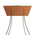 4 Holes - EXTRA LARGE Square Ceiling Canopy Kit - Rose One System