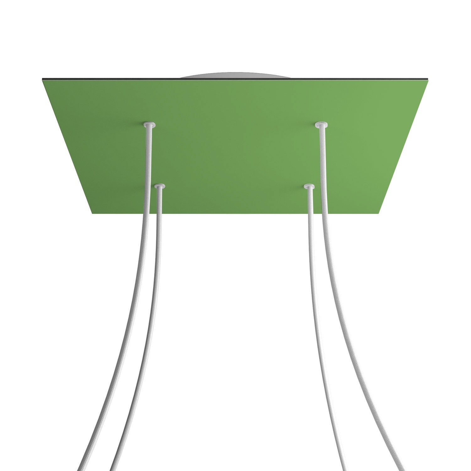 4 Holes - EXTRA LARGE Square Ceiling Canopy Kit - Rose One System - Soft Green