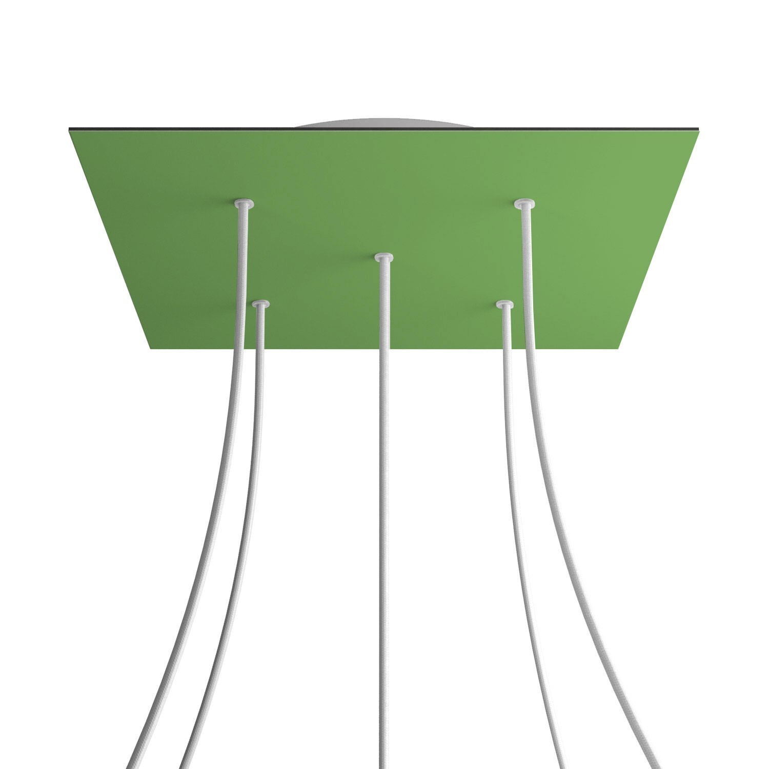 5 Holes - EXTRA LARGE Square Ceiling Canopy Kit - Rose One System - Soft Green