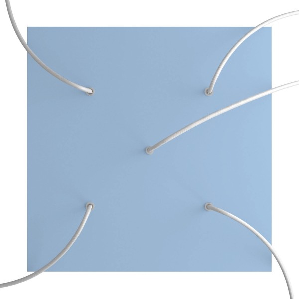 5 Holes - EXTRA LARGE Square Ceiling Canopy Kit - Rose One System
