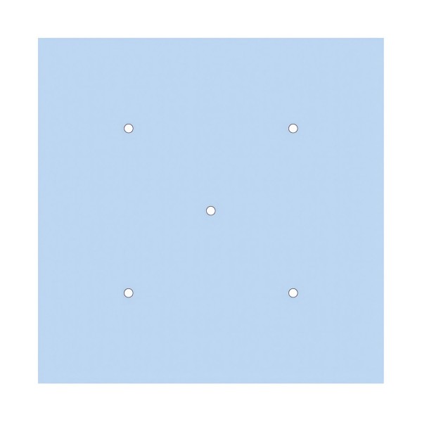 5 Holes - EXTRA LARGE Square Ceiling Canopy Kit - Rose One System