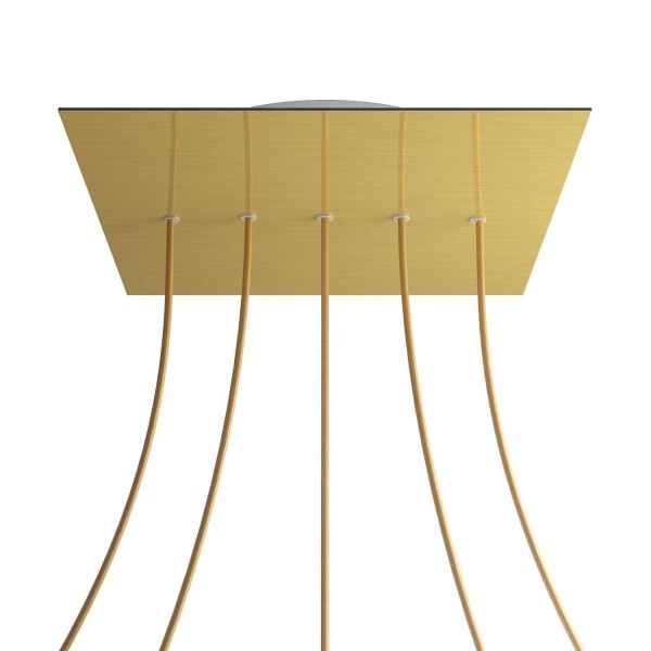 5 In-line Holes - EXTRA LARGE Square Ceiling Canopy Kit - Rose One System