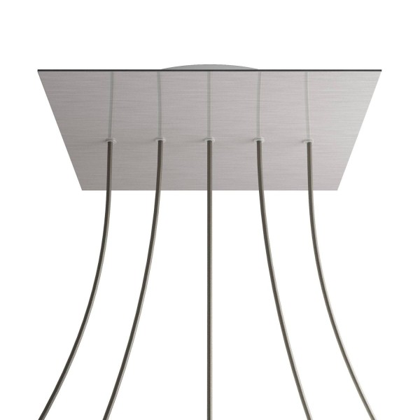 5 In-line Holes - EXTRA LARGE Square Ceiling Canopy Kit - Rose One System