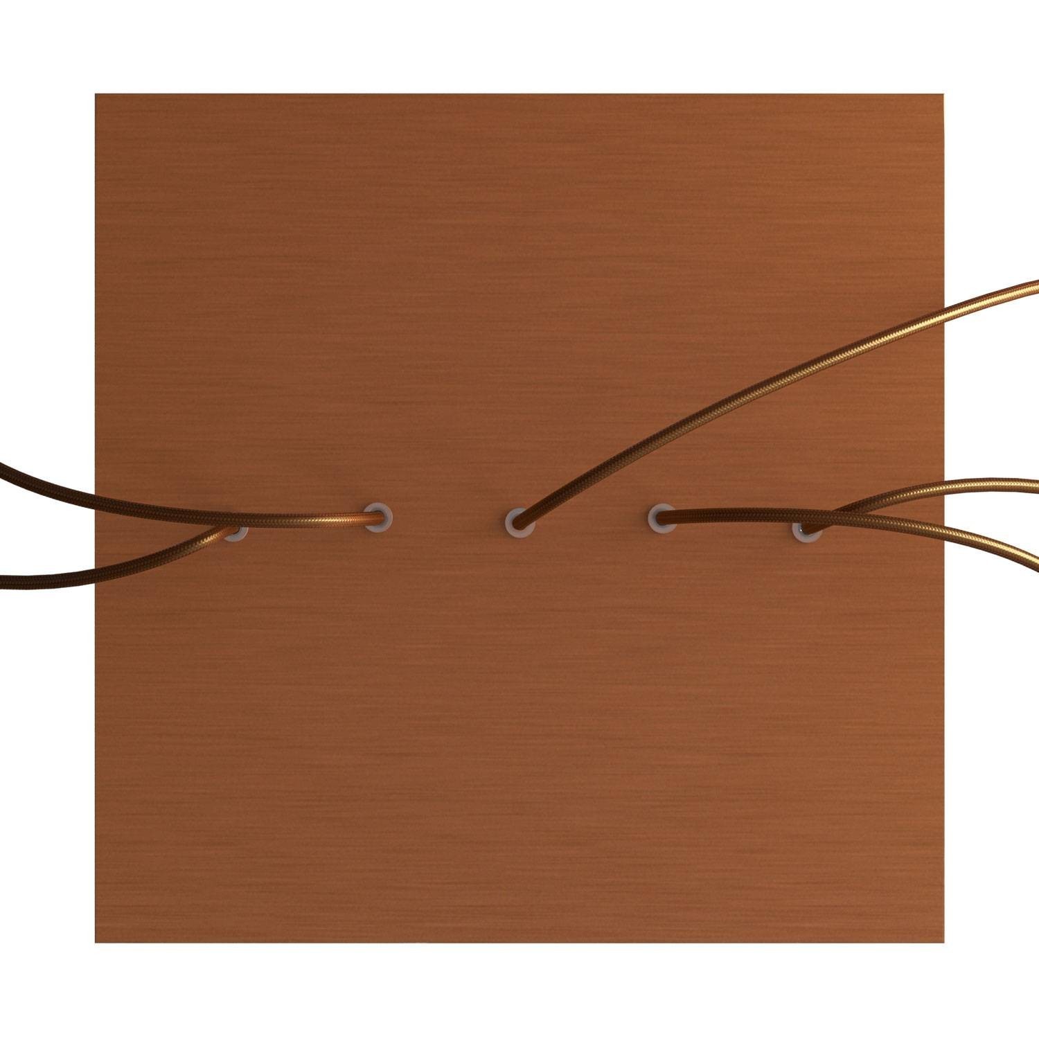 5 In-line Holes - EXTRA LARGE Square Ceiling Canopy Kit - Rose One System
