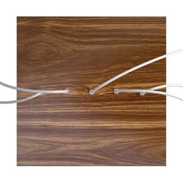 5 In-line Holes - EXTRA LARGE Square Ceiling Canopy Kit - Rose One System