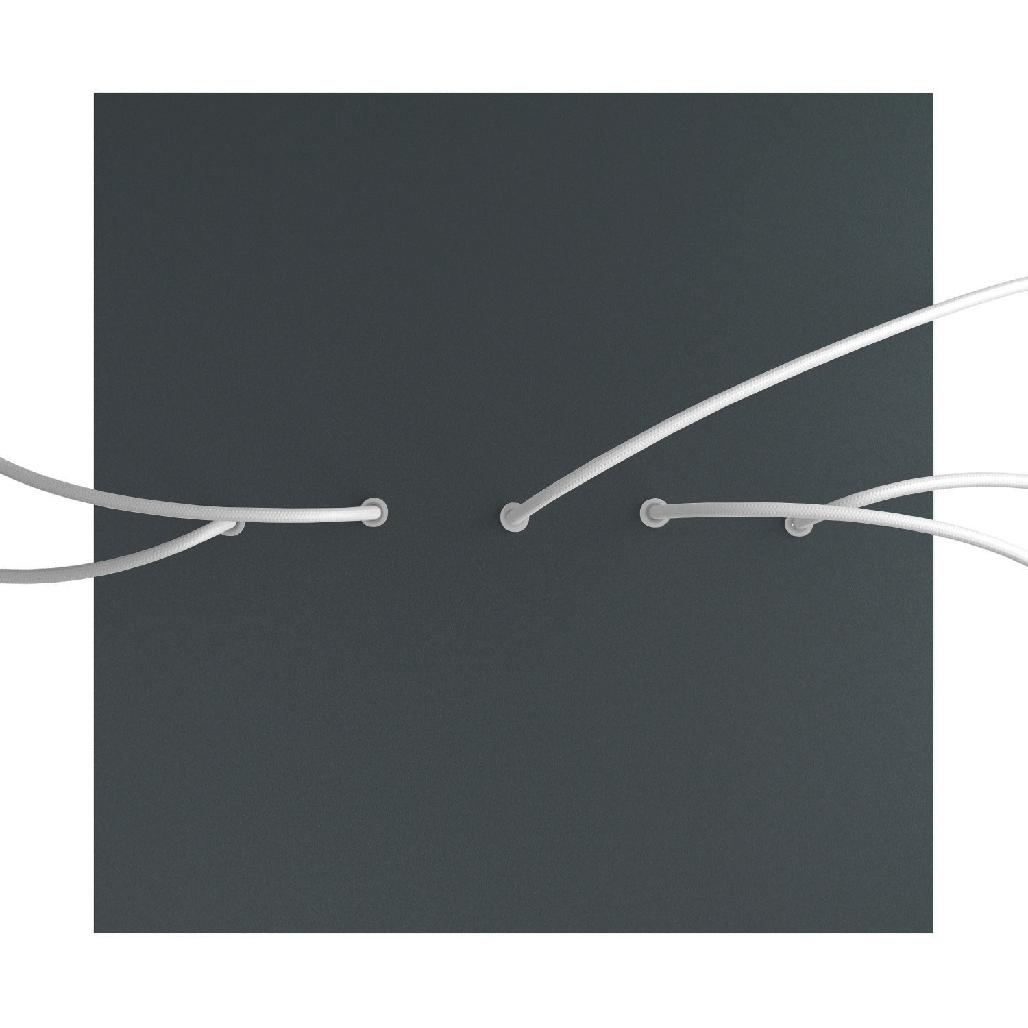 5 In-line Holes - EXTRA LARGE Square Ceiling Canopy Kit - Rose One System