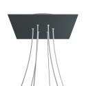 6 Holes - EXTRA LARGE Square Ceiling Canopy Kit - Rose One System