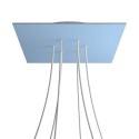6 Holes - EXTRA LARGE Square Ceiling Canopy Kit - Rose One System