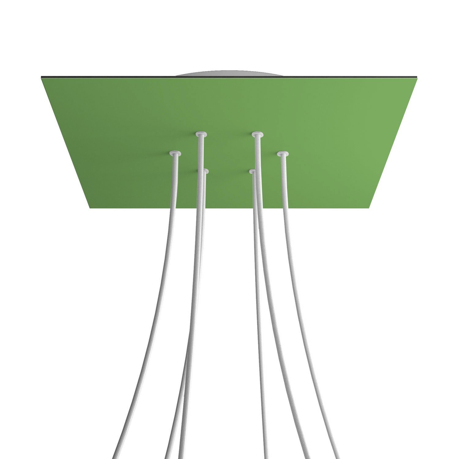 6 Holes - EXTRA LARGE Square Ceiling Canopy Kit - Rose One System - Soft Green