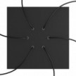 6 Holes - EXTRA LARGE Square Ceiling Canopy Kit - Rose One System