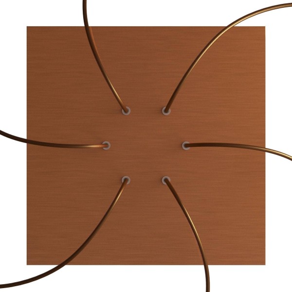 6 Holes - EXTRA LARGE Square Ceiling Canopy Kit - Rose One System