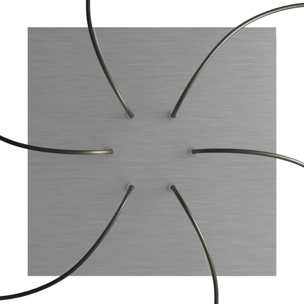 6 Holes - EXTRA LARGE Square Ceiling Canopy Kit - Rose One System