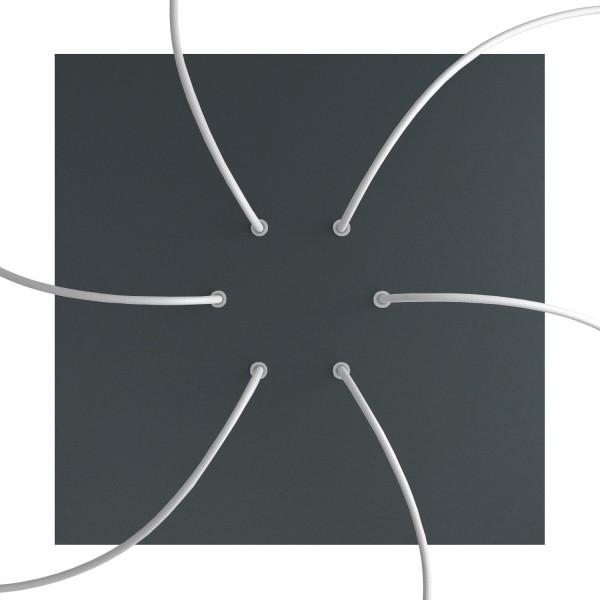 6 Holes - EXTRA LARGE Square Ceiling Canopy Kit - Rose One System