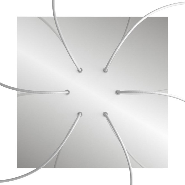 6 Holes - EXTRA LARGE Square Ceiling Canopy Kit - Rose One System