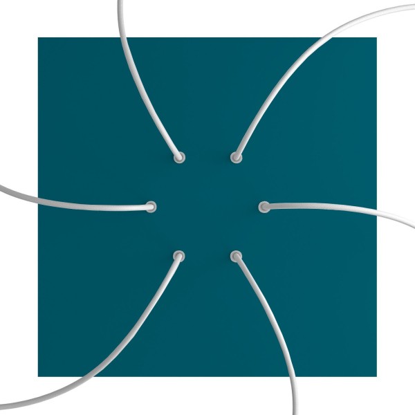 6 Holes - EXTRA LARGE Square Ceiling Canopy Kit - Rose One System