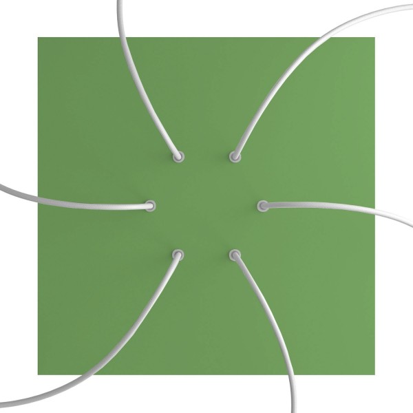 6 Holes - EXTRA LARGE Square Ceiling Canopy Kit - Rose One System