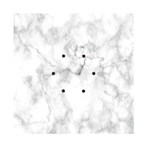 6 Holes - EXTRA LARGE Square Ceiling Canopy Kit - Rose One System