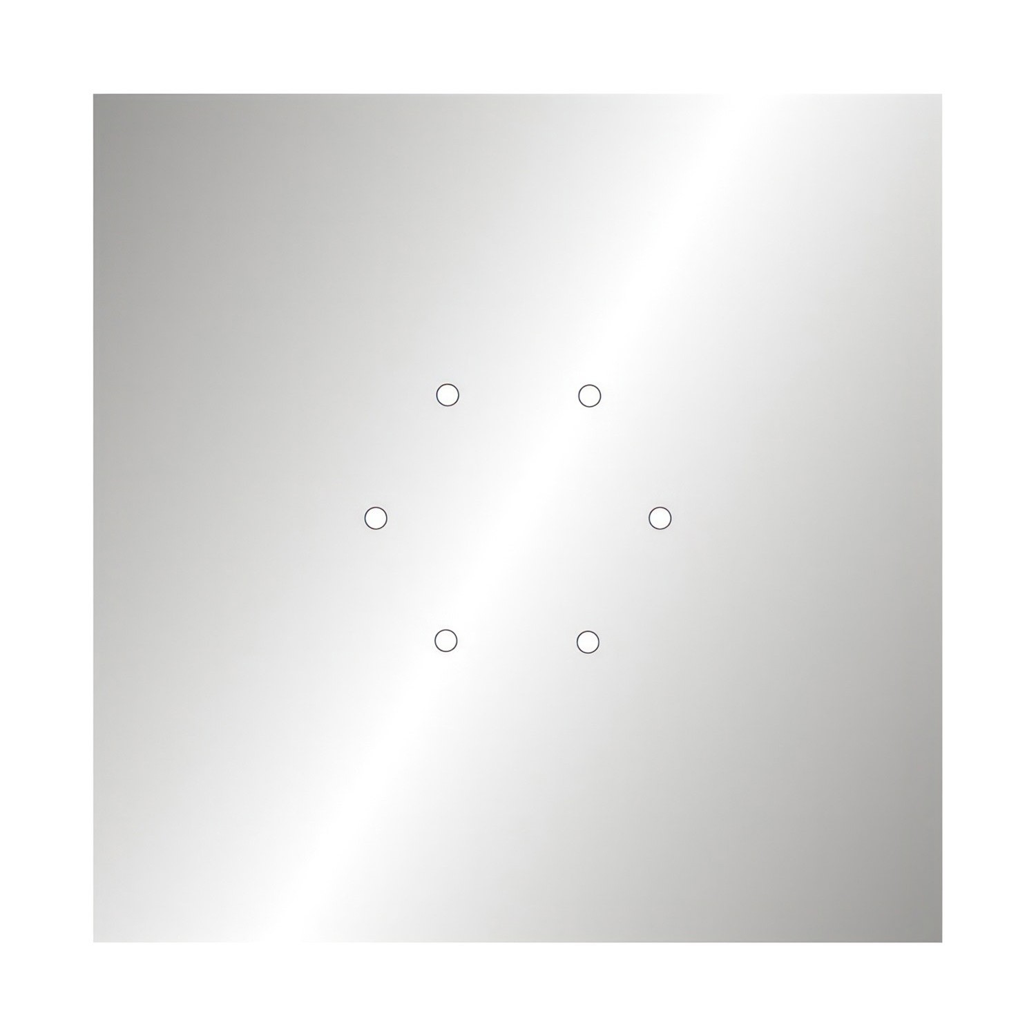 6 Holes - EXTRA LARGE Square Ceiling Canopy Kit - Rose One System