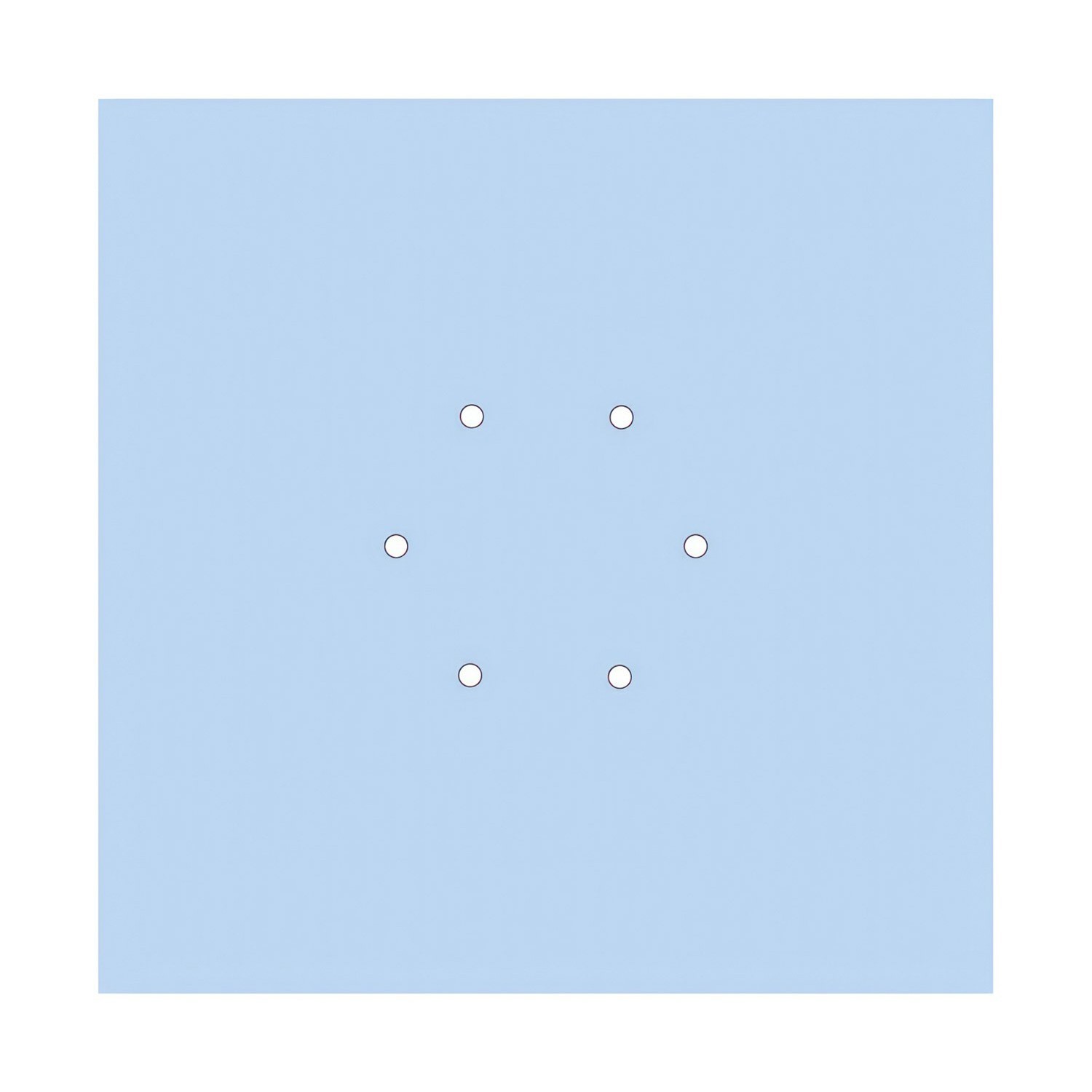 6 Holes - EXTRA LARGE Square Ceiling Canopy Kit - Rose One System