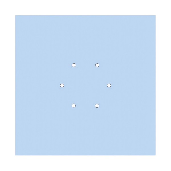 6 Holes - EXTRA LARGE Square Ceiling Canopy Kit - Rose One System