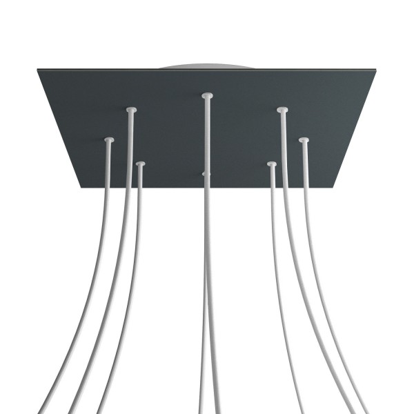8 Holes - EXTRA LARGE Square Ceiling Canopy Kit - Rose One System