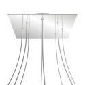 8 Holes - EXTRA LARGE Square Ceiling Canopy Kit - Rose One System