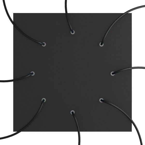 8 Holes - EXTRA LARGE Square Ceiling Canopy Kit - Rose One System